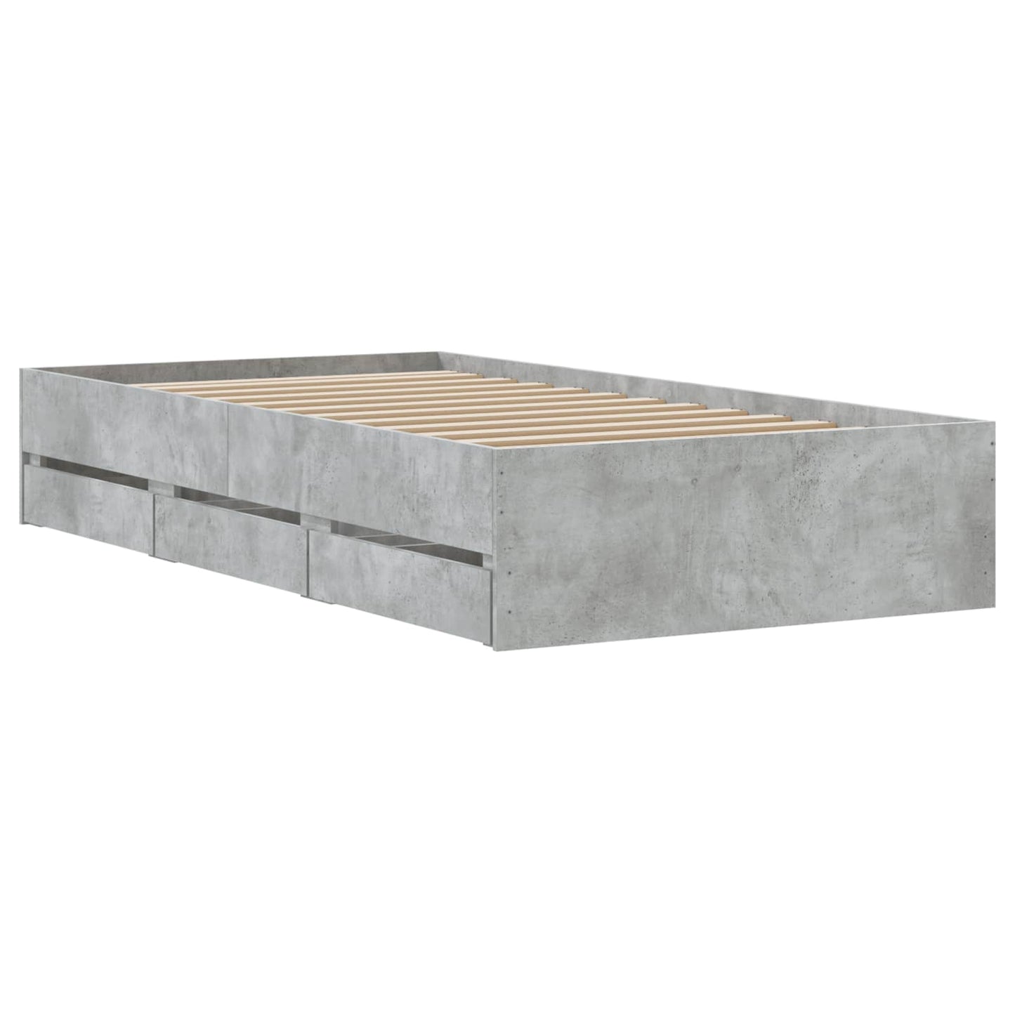 Telaio del letto con storage Sonoma grigio 80 x 200 cm | homemem39