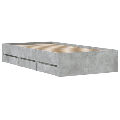 Telaio del letto con storage Sonoma grigio 80 x 200 cm | homemem39