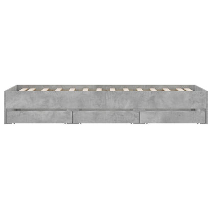 Telaio del letto con storage Sonoma grigio 80 x 200 cm | homemem39