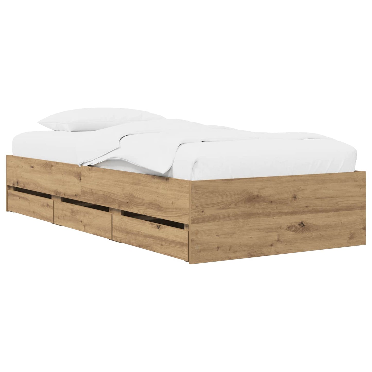 Telaio del letto con storage Rovere Artigianale 80 x 200 cm