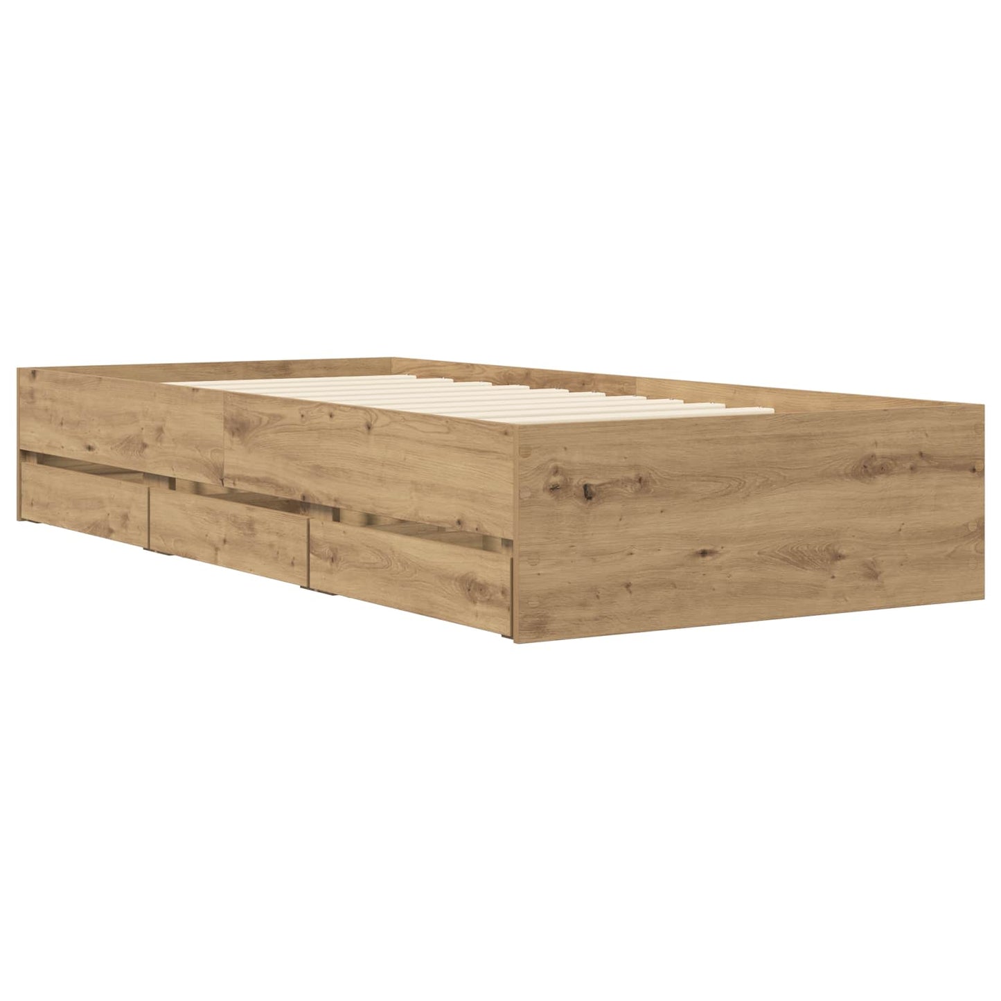 Telaio del letto con storage Rovere Artigianale 80 x 200 cm | homemem39