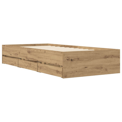 Telaio del letto con storage Rovere Artigianale 80 x 200 cm | homemem39