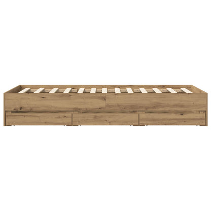 Telaio del letto con storage Rovere Artigianale 80 x 200 cm | homemem39