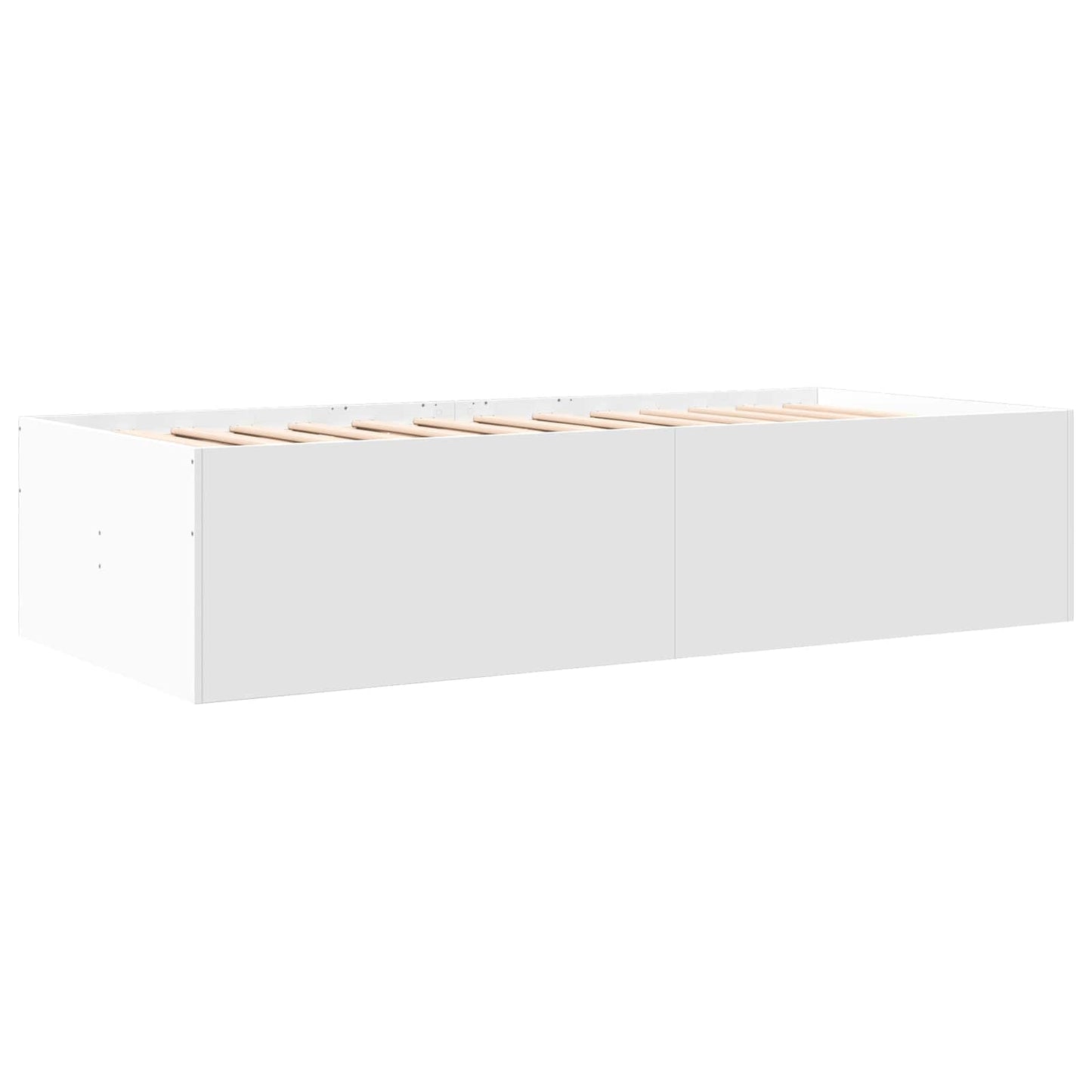 Telaio del letto con storage con cassetto Bianco 80 x 200 cm | homemem39