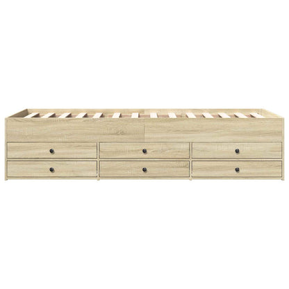 Telaio del letto con storage Rovere Sonoma 80 x 200 cm | homemem39