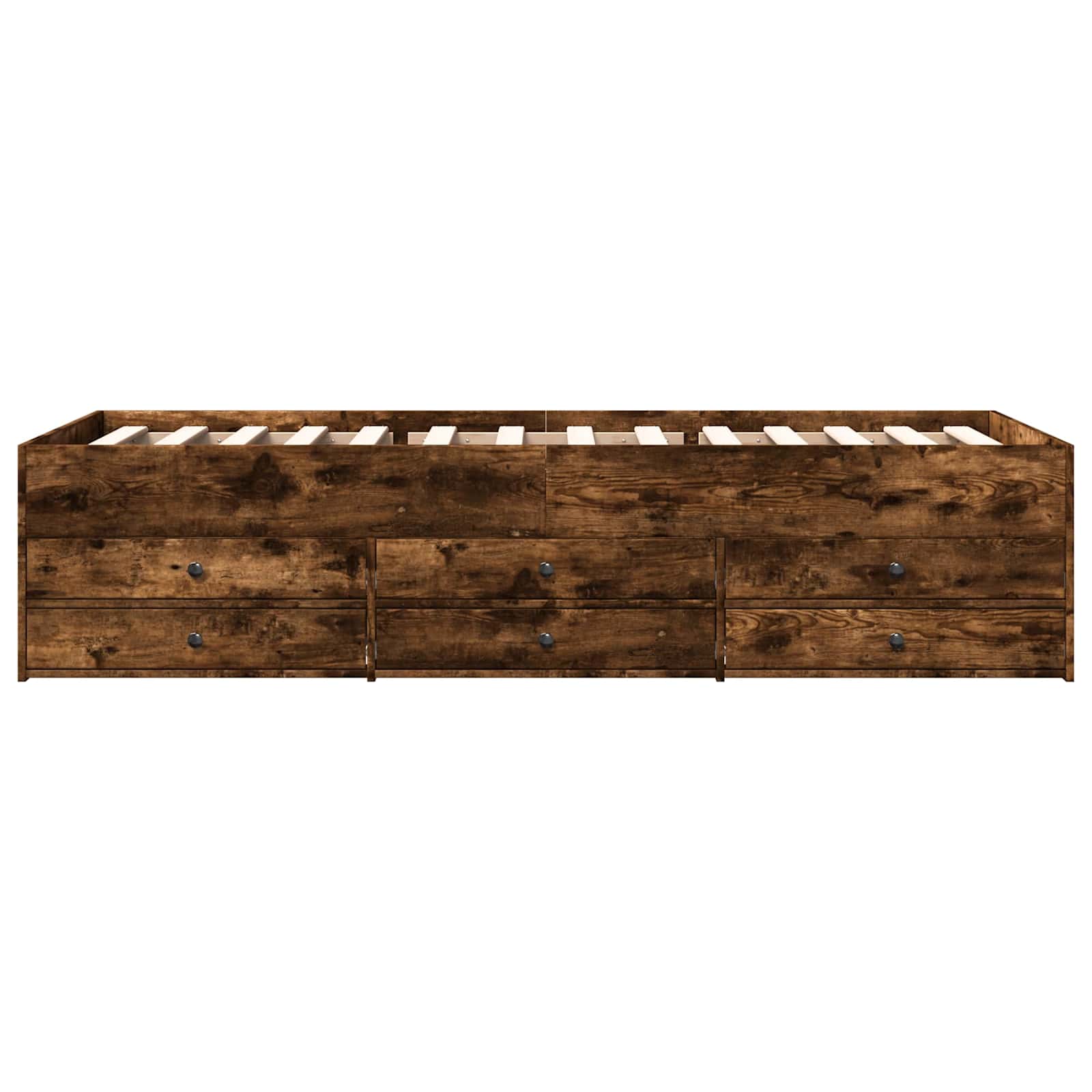 Telaio del letto con storage Rovere Fumo 80 x 200 cm | homemem39