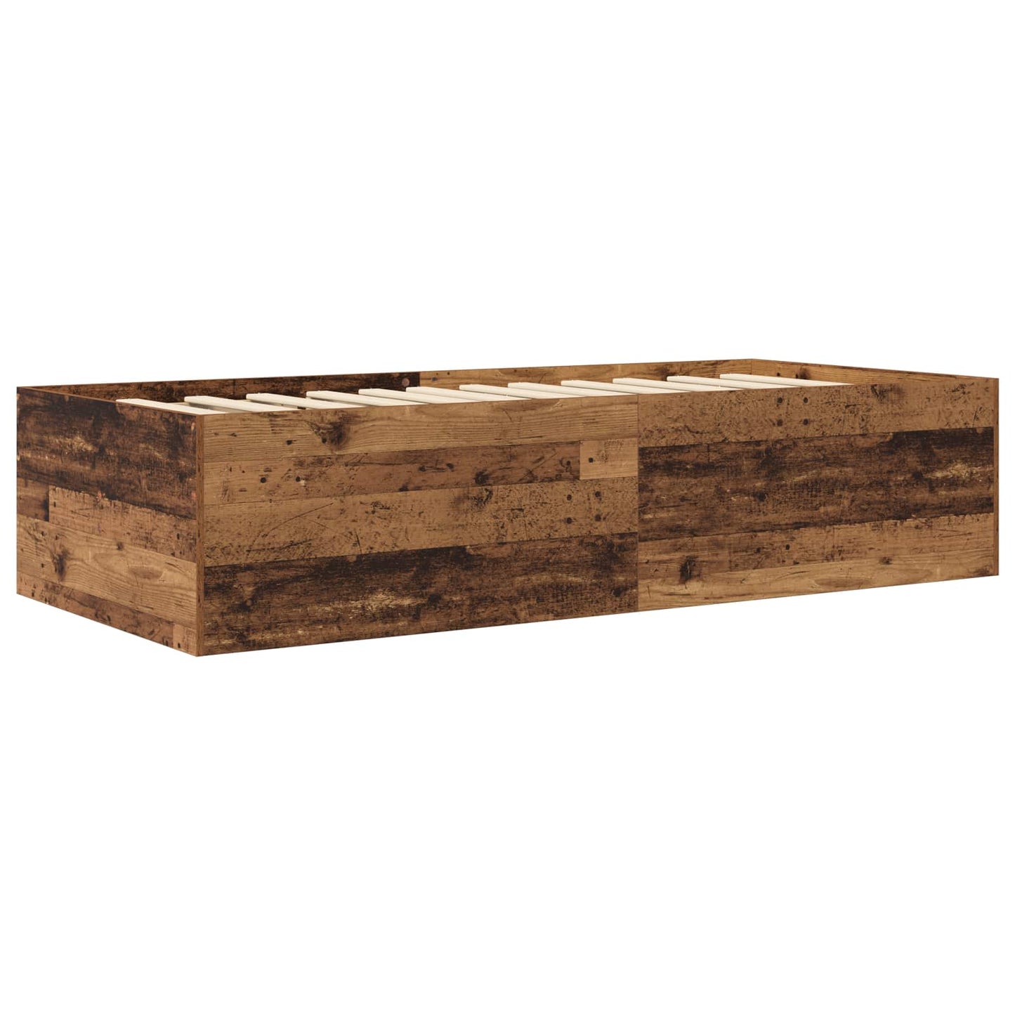 Telaio del letto con storage Legno antico 80 x 200 cm | homemem39