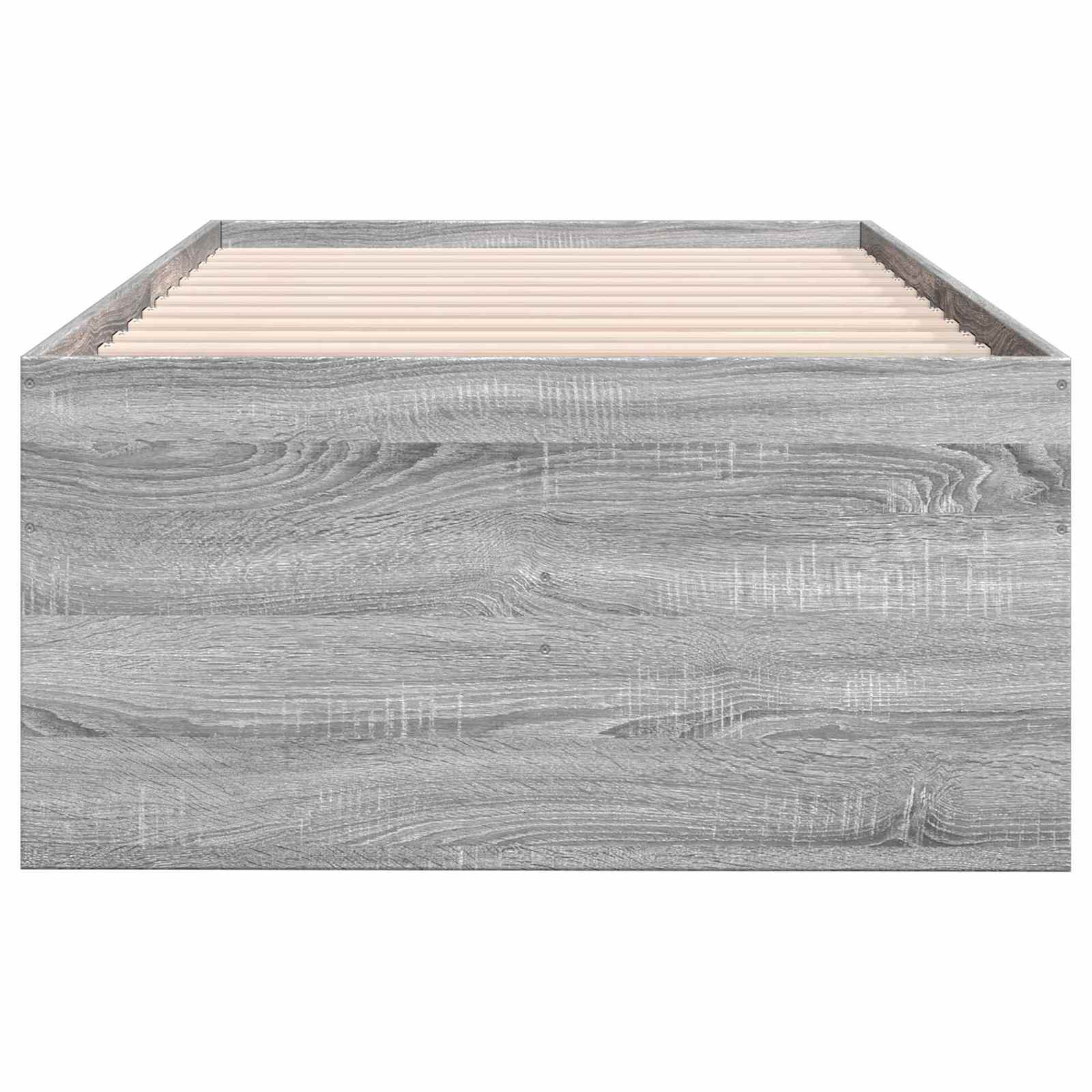Telaio del letto con storage Sonoma grigio 80 x 200 cm | homemem39