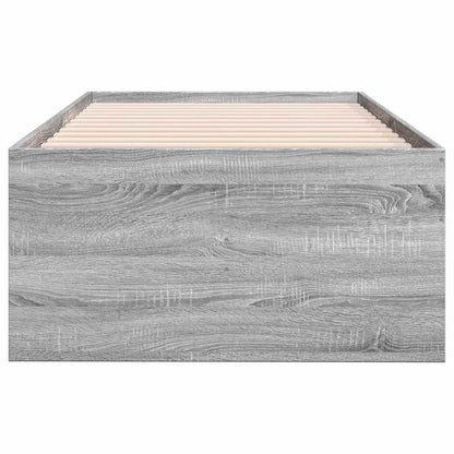 Telaio del letto con storage Sonoma grigio 80 x 200 cm | homemem39