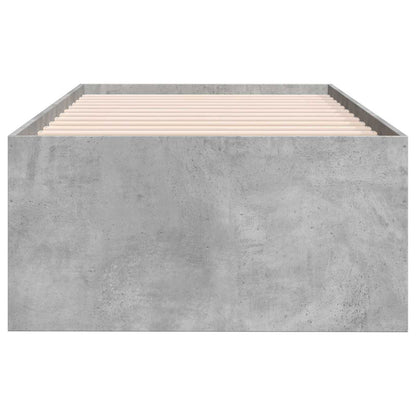 Telaio del letto con storage Grigio Cemento 80 x 200 cm | homemem39