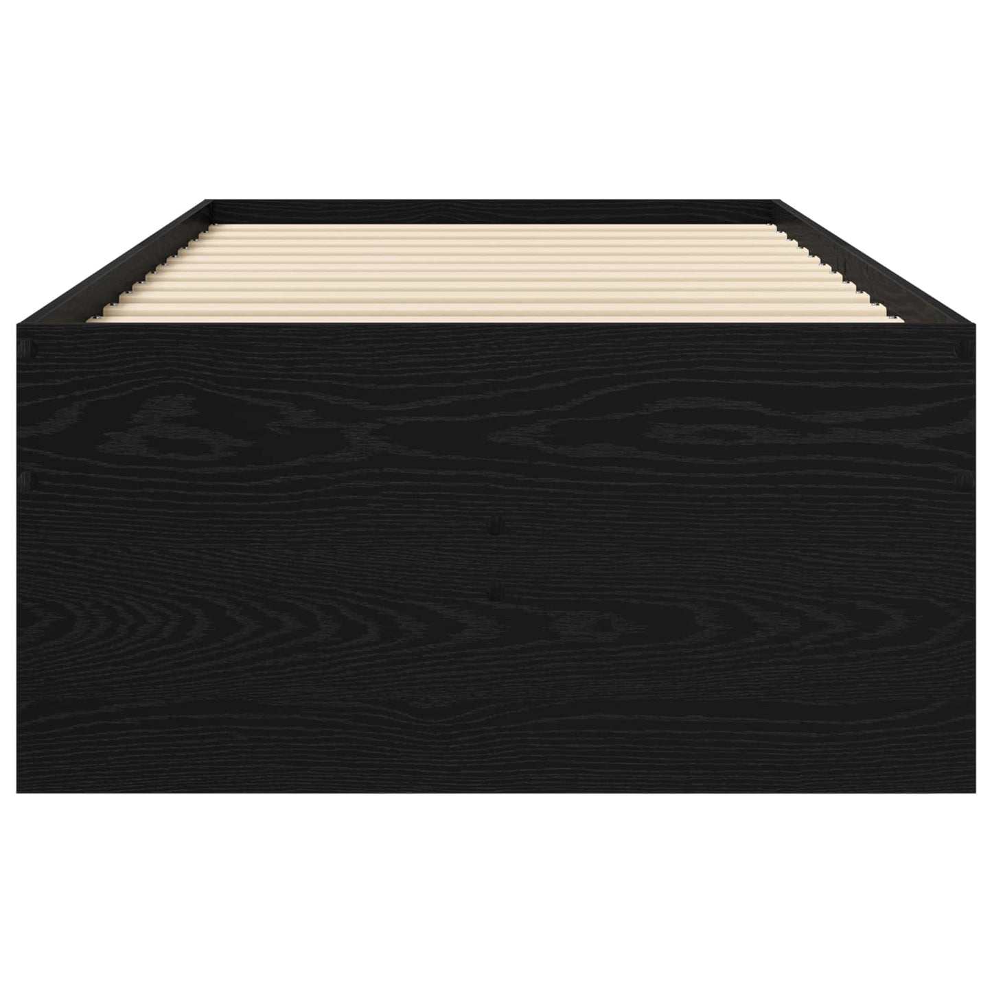 Telaio del letto con storage Rovere Nero 80 x 200 cm | homemem39