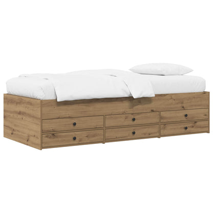 Telaio del letto con storage Rovere Artigianale 80 x 200 cm | homemem39