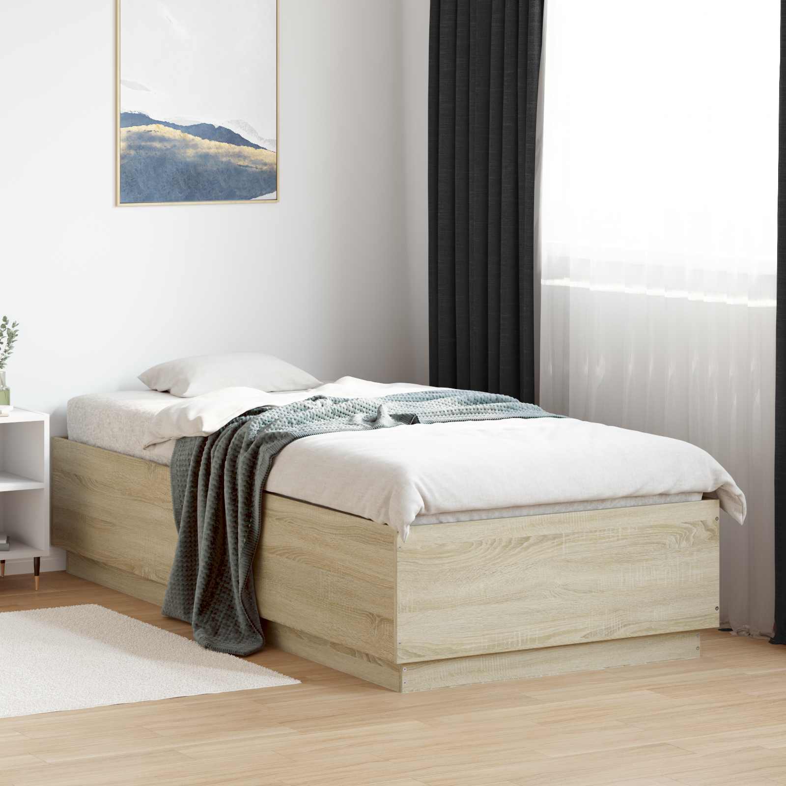 Struttura del letto Rovere Sonoma 80 x 200 cm | homemem39