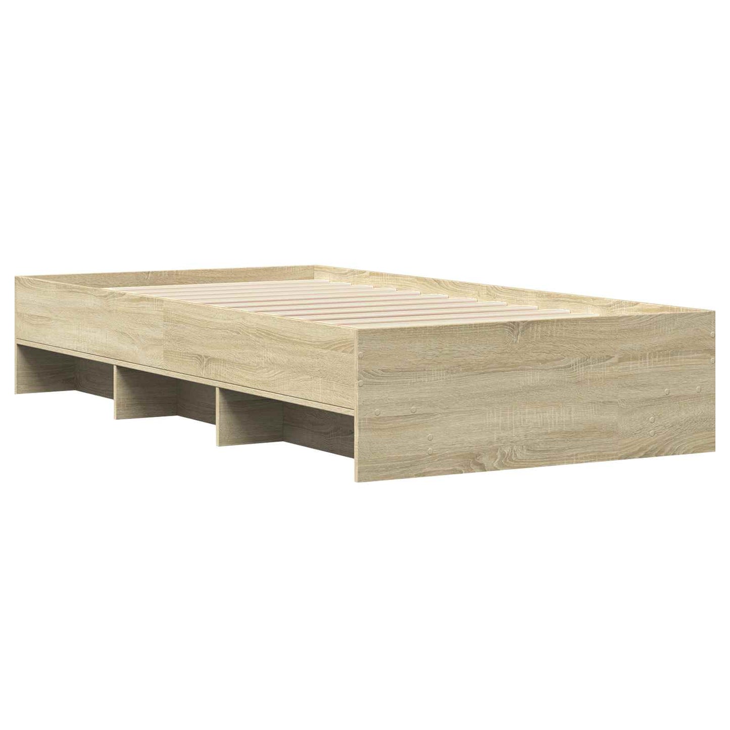 Struttura del letto con lo scaffale Rovere Sonoma 80 x 200 cm | homemem39