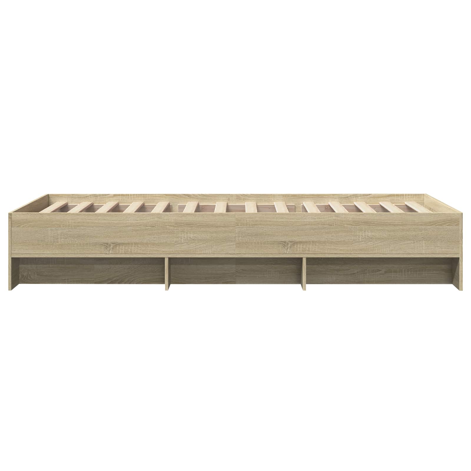 Struttura del letto con lo scaffale Rovere Sonoma 80 x 200 cm | homemem39