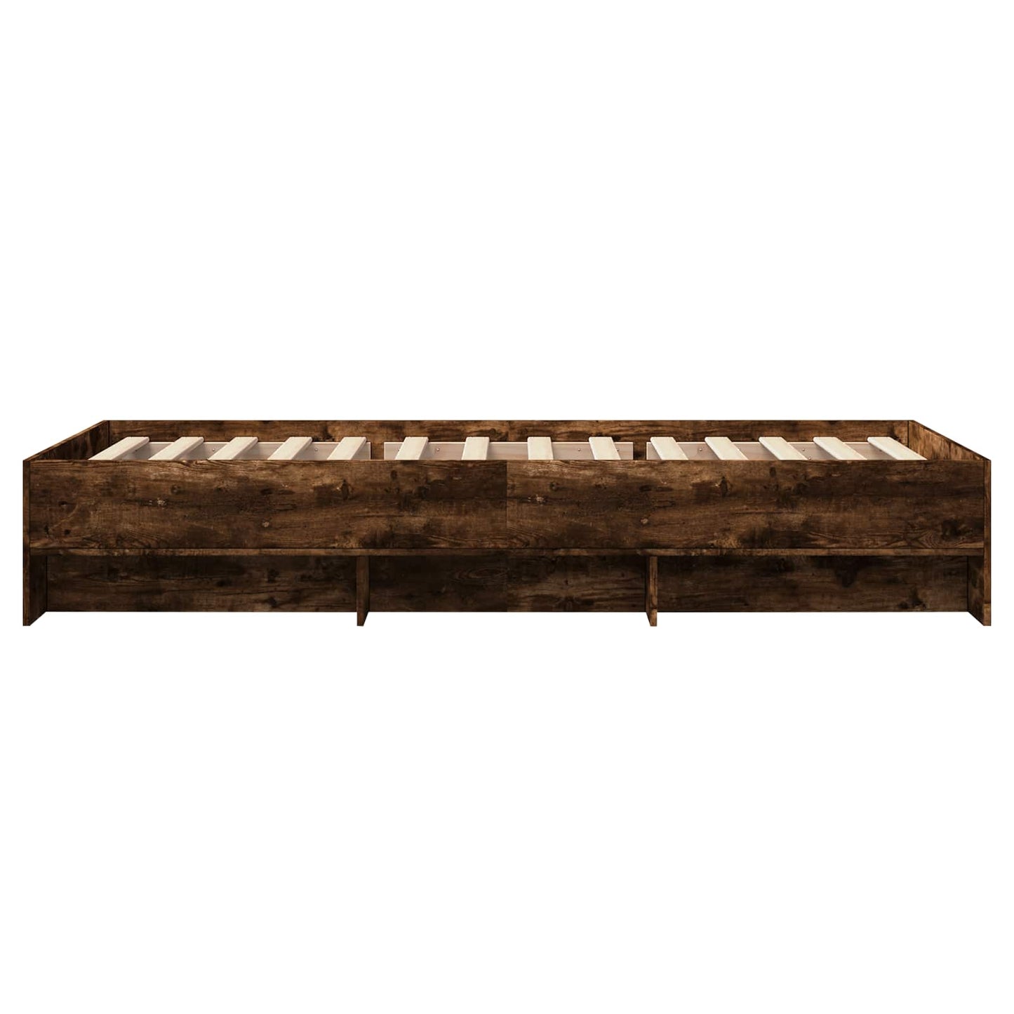 Struttura del letto con lo scaffale Rovere Fumo 80 x 200 cm | homemem39