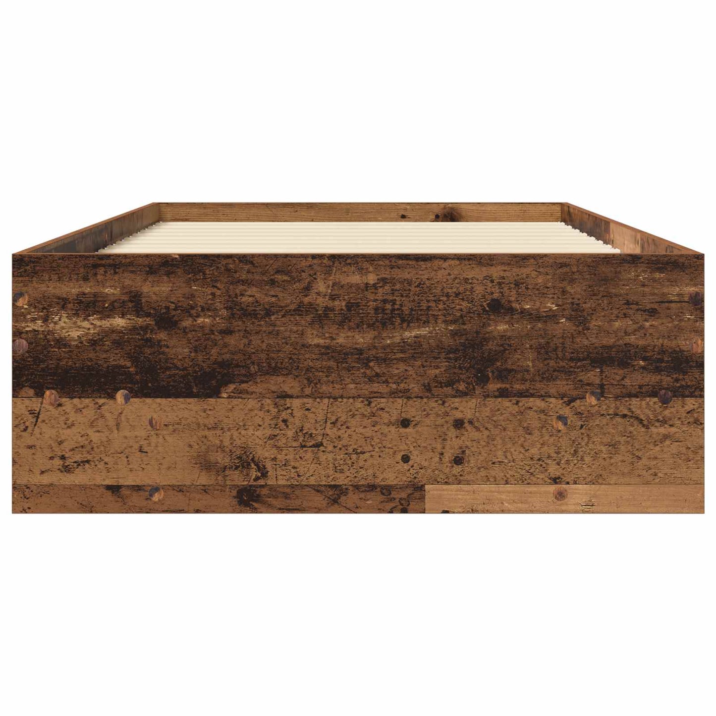 Struttura del letto con lo scaffale Legno antico 80 x 200 cm | homemem39