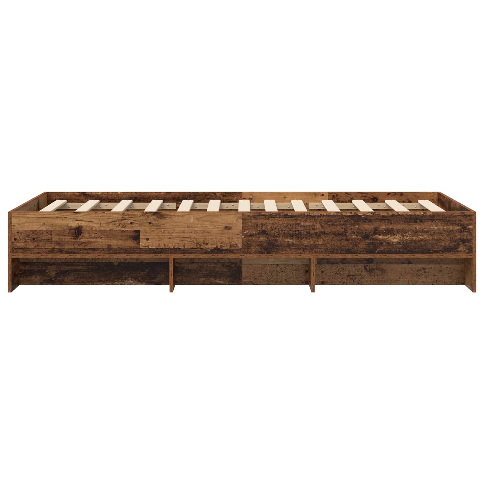 Struttura del letto con lo scaffale Legno antico 80 x 200 cm | homemem39