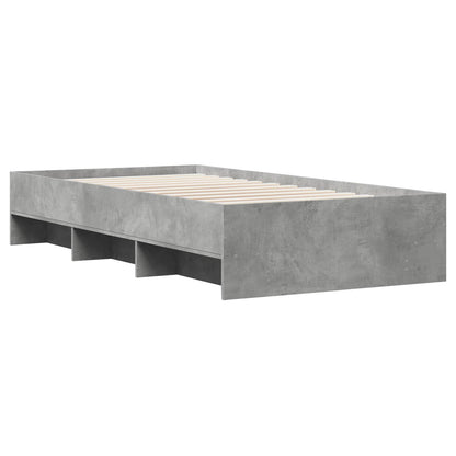 Struttura del letto con lo scaffale Sonoma grigio 80 x 200 cm | homemem39