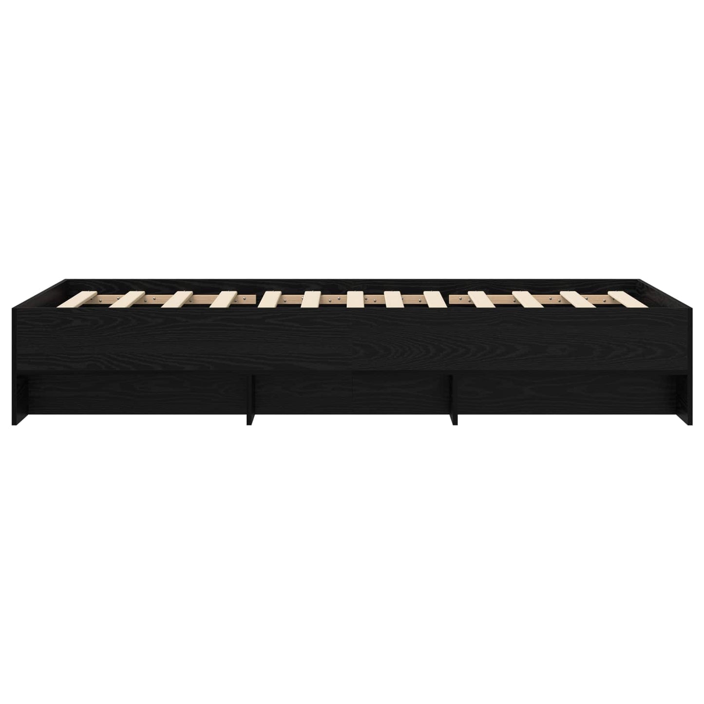 Struttura del letto con lo scaffale Rovere Nero 80 x 200 cm | homemem39