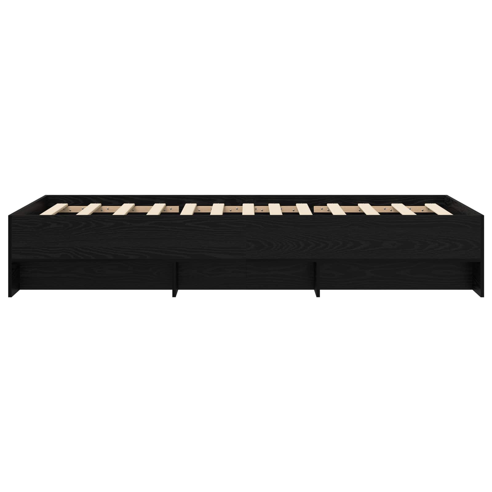 Struttura del letto con lo scaffale Rovere Nero 80 x 200 cm | homemem39