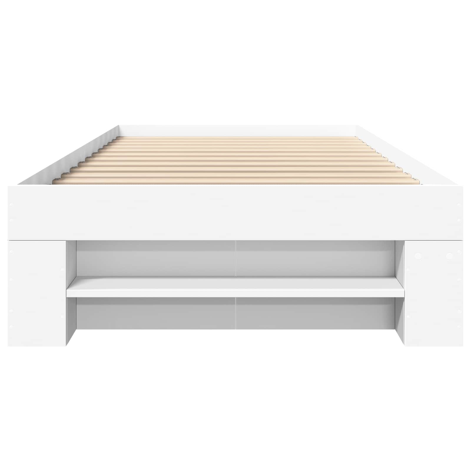 Telaio del letto con storage con cassetto Bianco 80 x 200 cm | homemem39