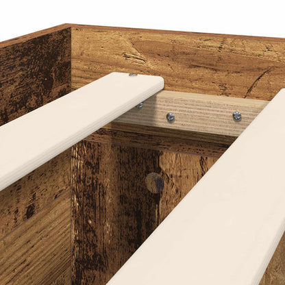 Telaio del letto con storage Legno antico 80 x 200 cm | homemem39