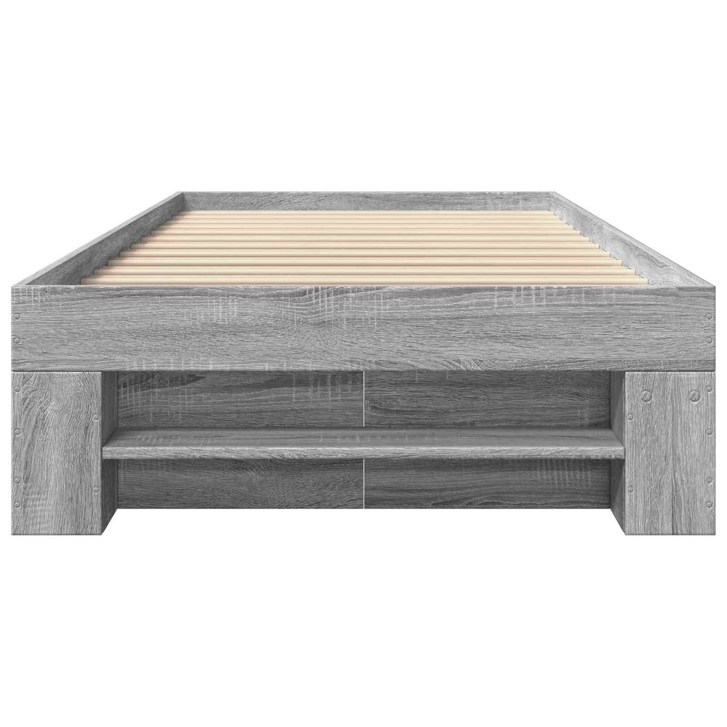 Telaio del letto con storage Sonoma grigio 80 x 200 cm | homemem39
