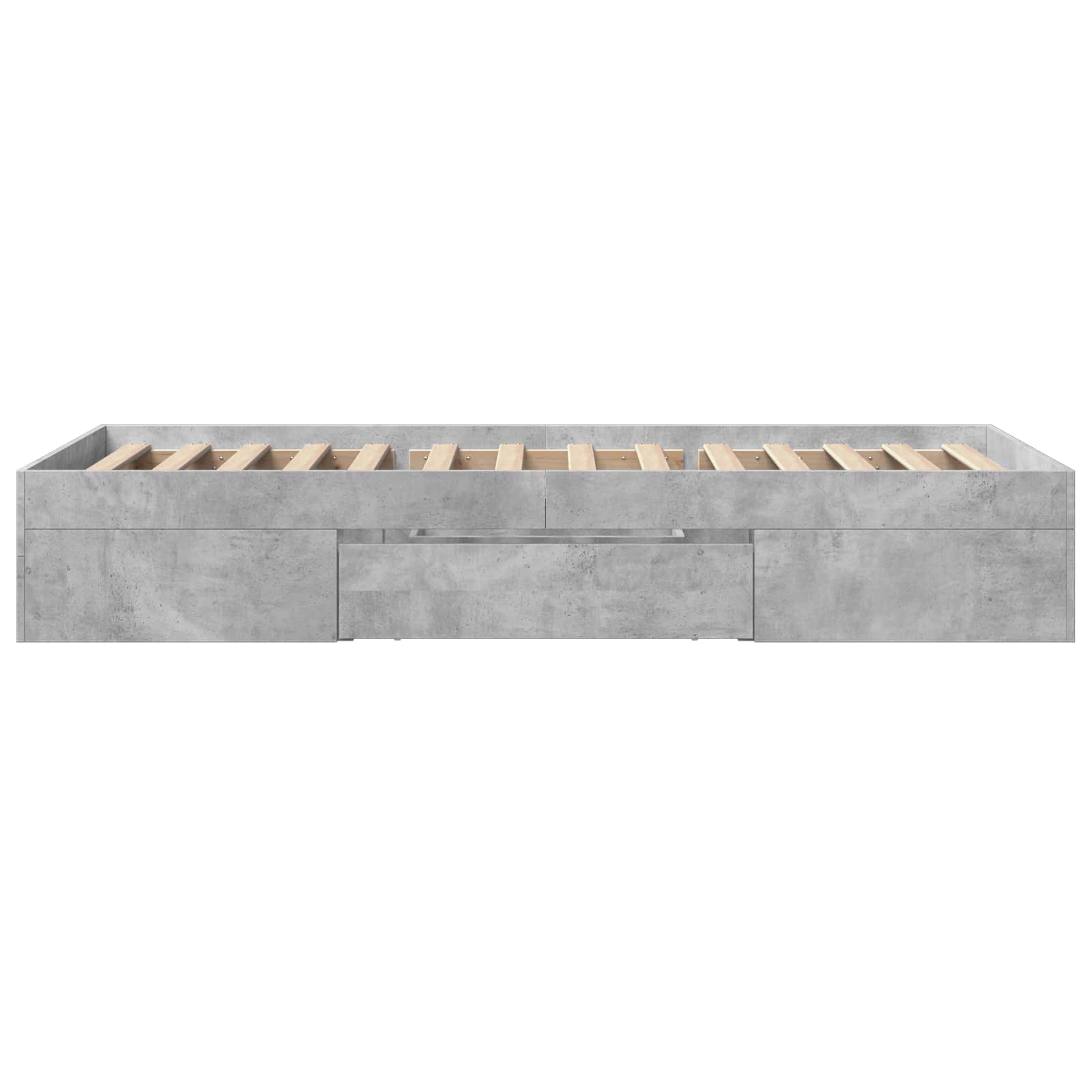 Telaio del letto con storage Grigio Cemento 80 x 200 cm | homemem39