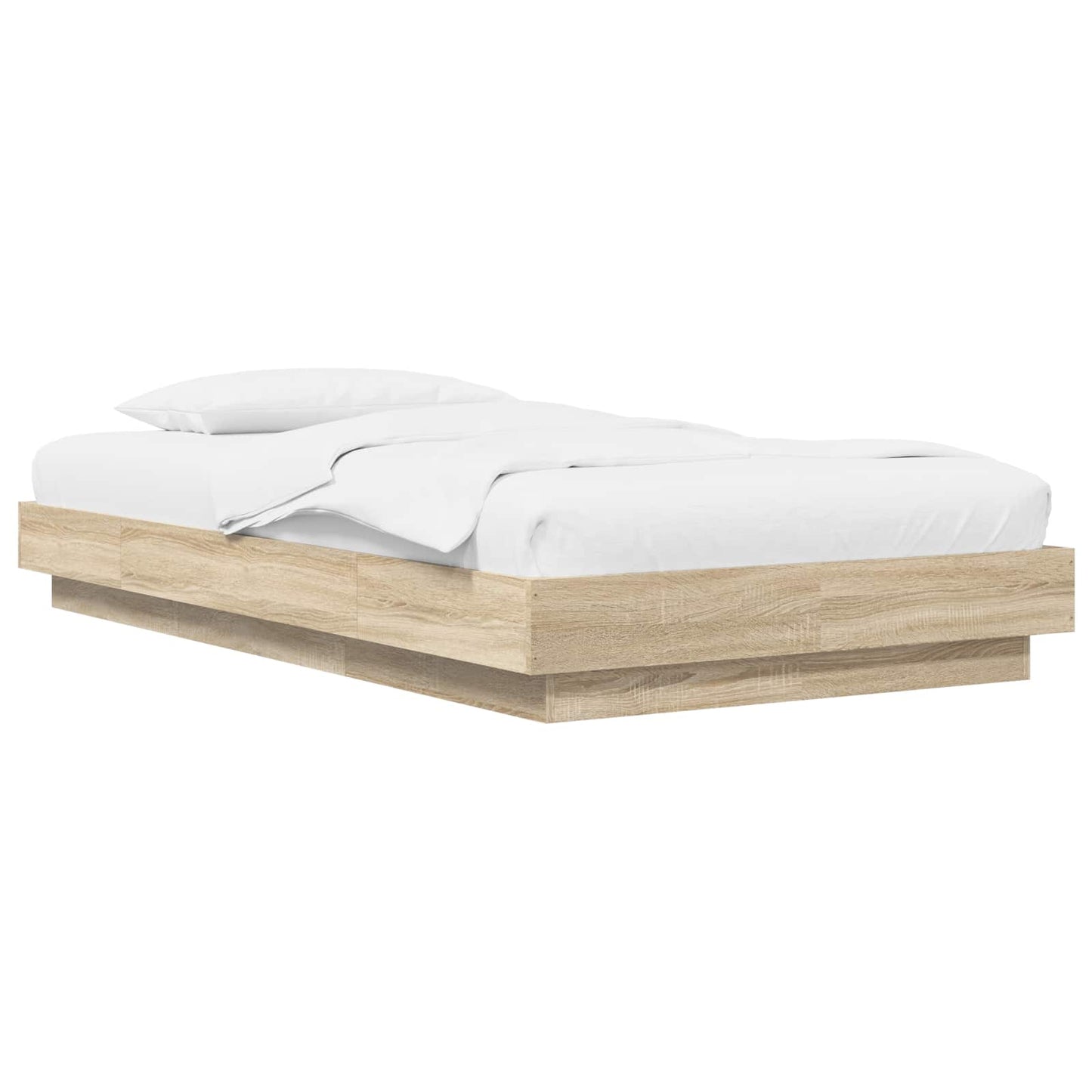 Struttura letto a pavimento Rovere Sonoma 80 x 210 cm | homemem39