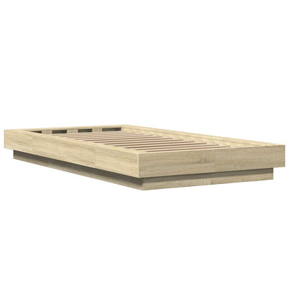 Struttura letto a pavimento Rovere Sonoma 80 x 210 cm | homemem39