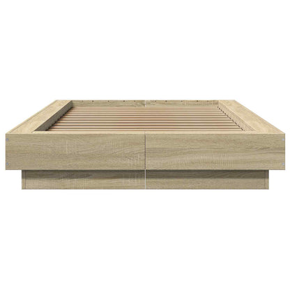Struttura letto a pavimento Rovere Sonoma 80 x 210 cm | homemem39