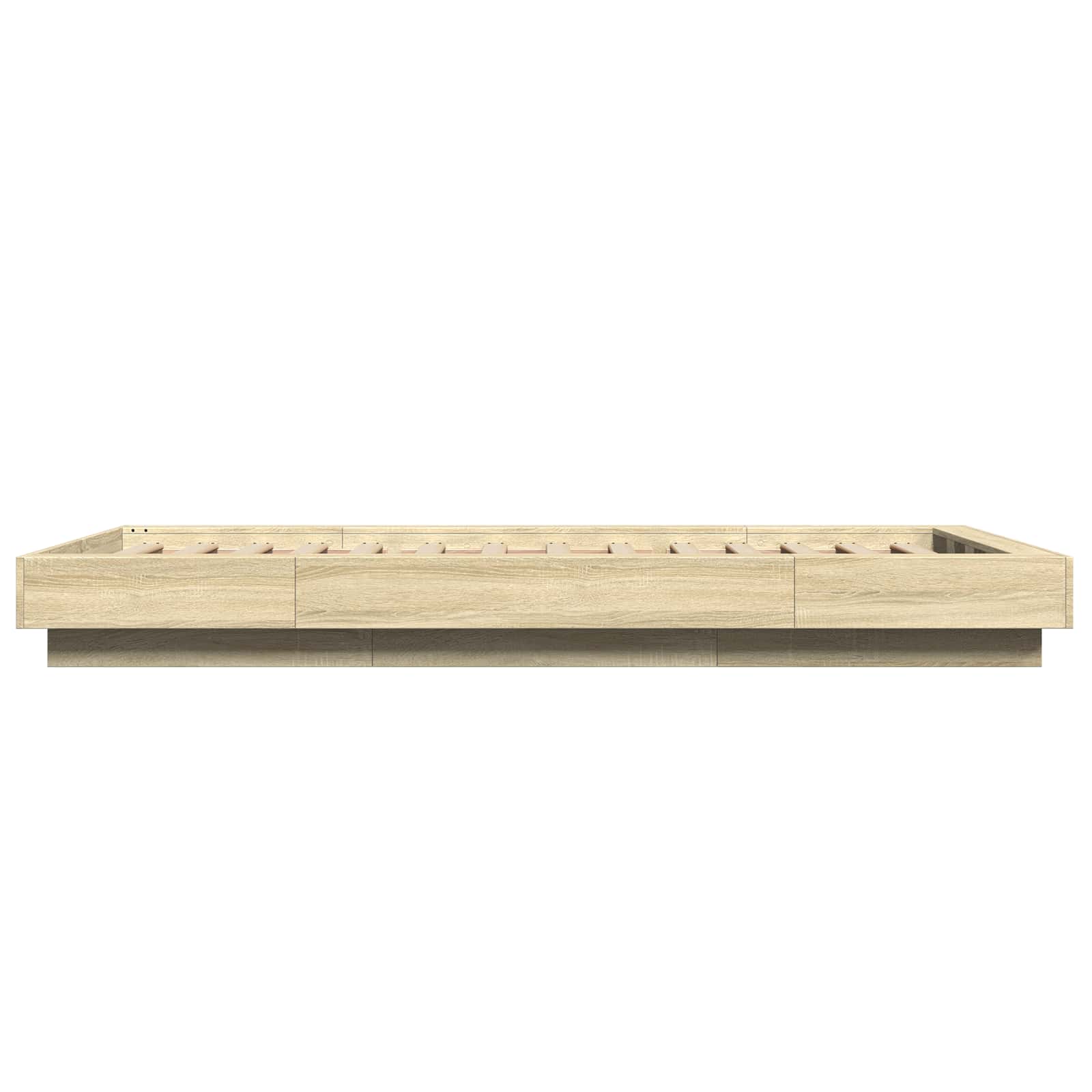 Struttura letto a pavimento Rovere Sonoma 80 x 210 cm | homemem39