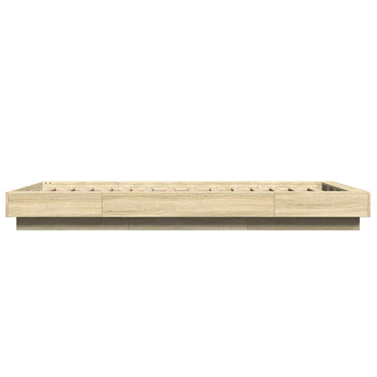 Struttura letto a pavimento Rovere Sonoma 80 x 210 cm | homemem39