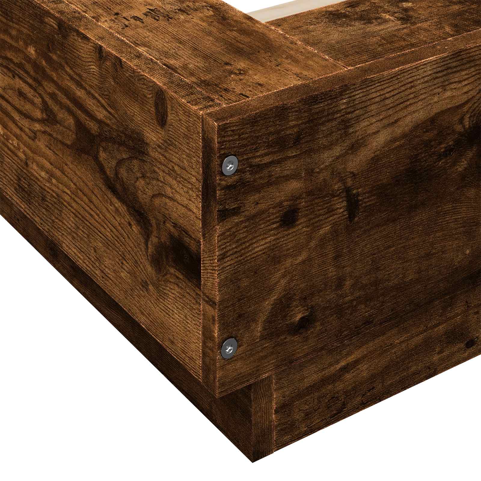 Struttura letto a pavimento Rovere Fumo 80 x 210 cm | homemem39