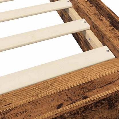 Struttura letto a pavimento Legno antico 80 x 210 cm | homemem39