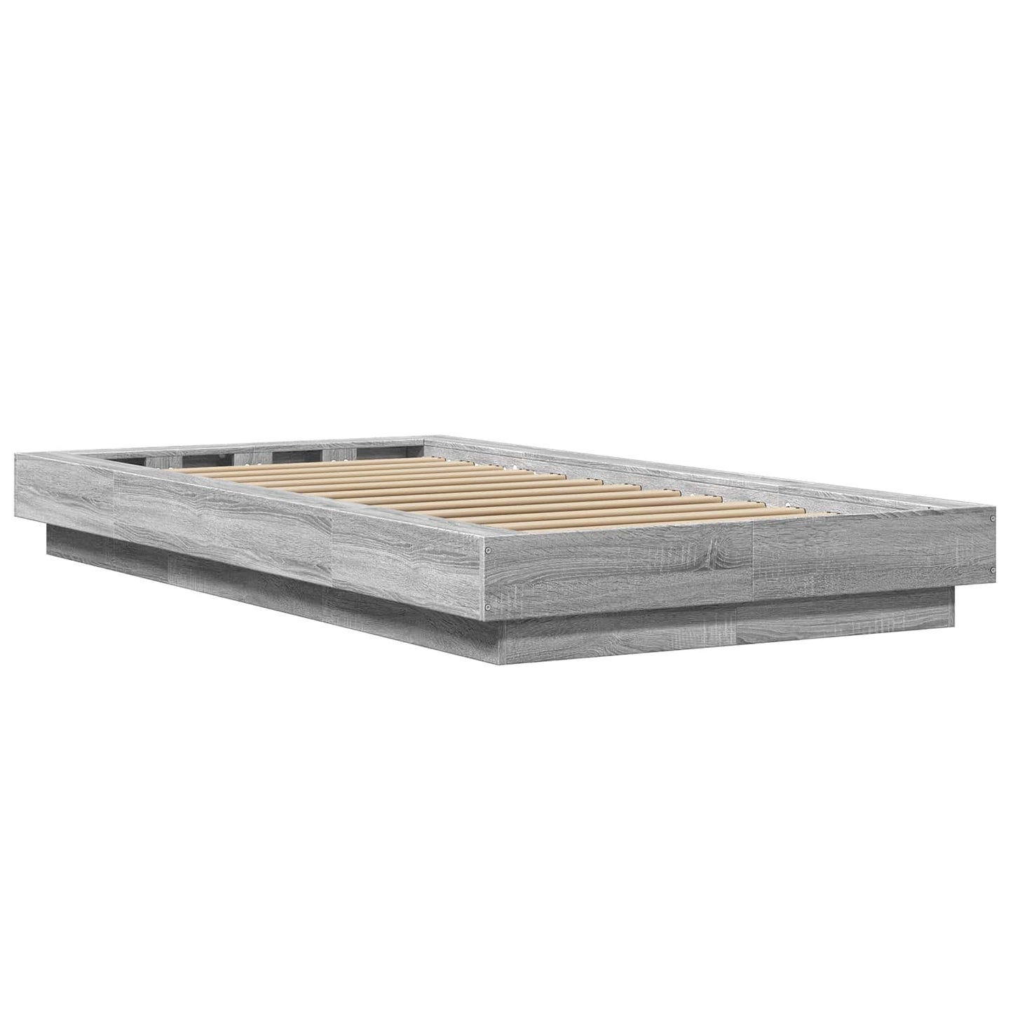 Struttura letto a pavimento Sonoma grigio 80 x 210 cm | homemem39