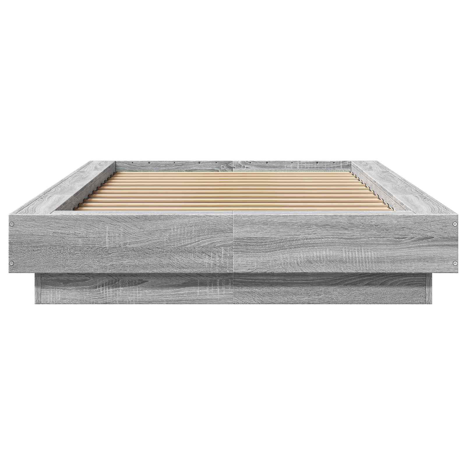 Struttura letto a pavimento Sonoma grigio 80 x 210 cm | homemem39