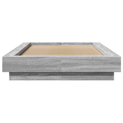 Struttura letto a pavimento Sonoma grigio 80 x 210 cm | homemem39