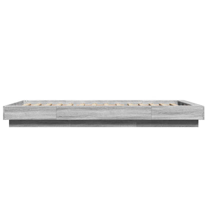 Struttura letto a pavimento Sonoma grigio 80 x 210 cm | homemem39