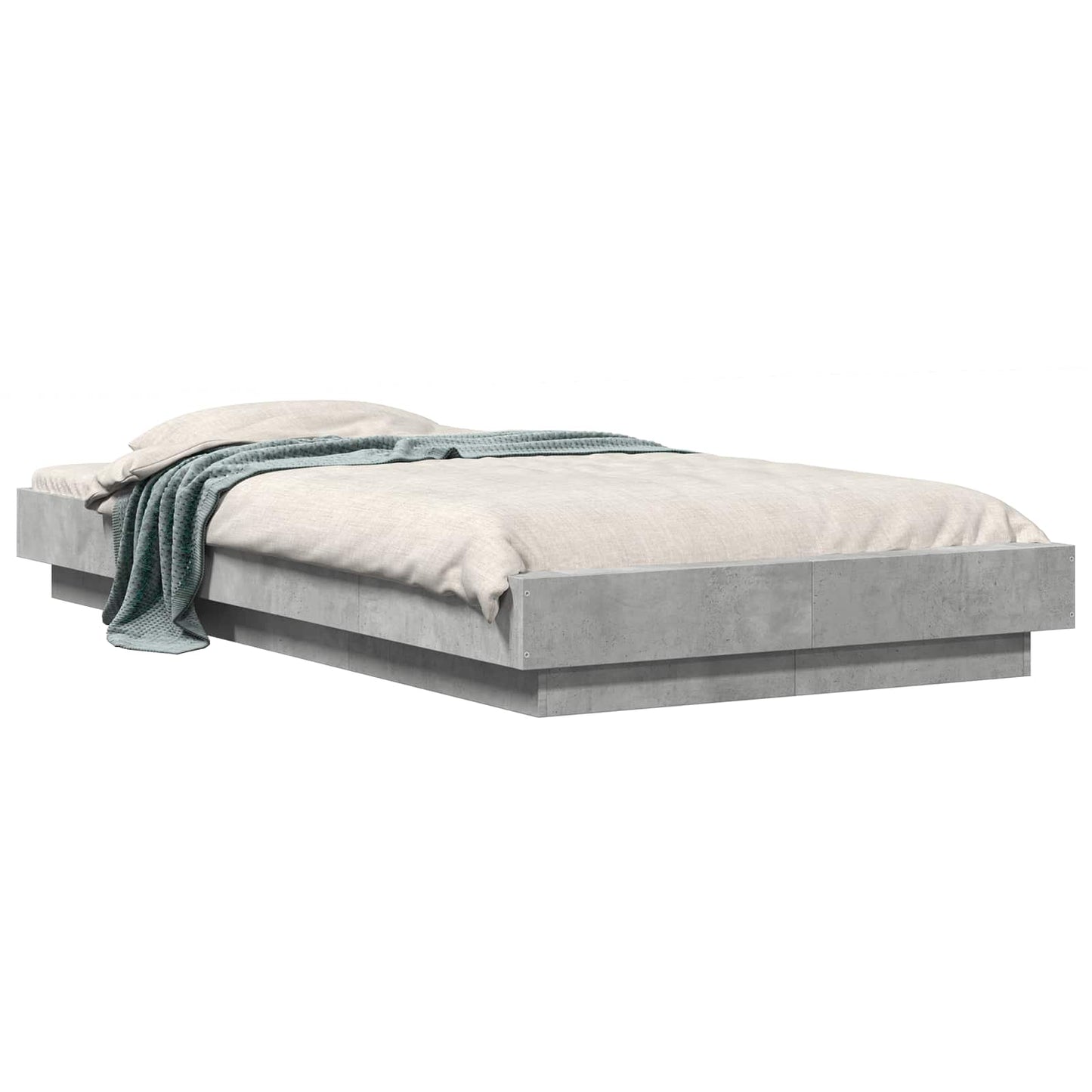 Struttura letto a pavimento Grigio Cemento 80 x 210 cm | homemem39