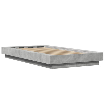 Struttura letto a pavimento Grigio Cemento 80 x 210 cm | homemem39