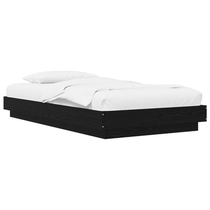 Struttura letto a pavimento Rovere Nero 80 x 210 cm | homemem39