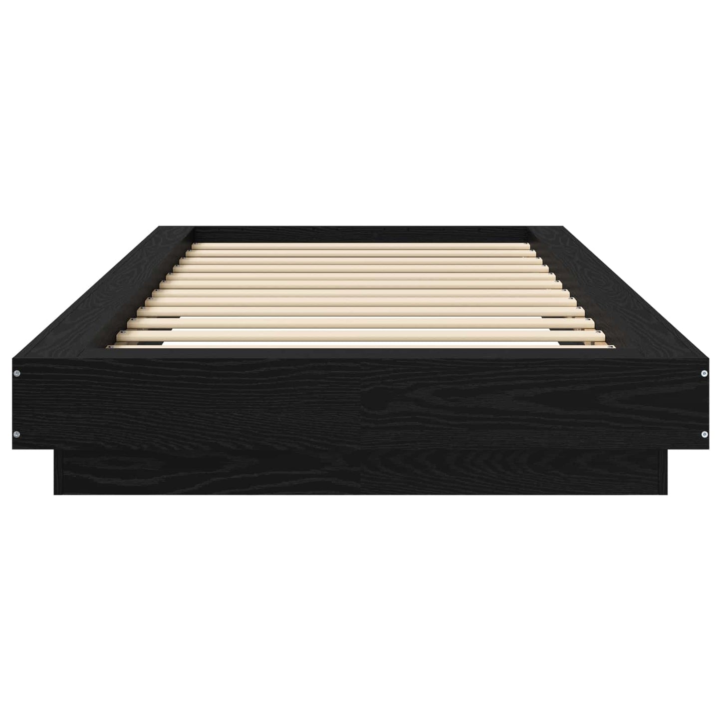 Struttura letto a pavimento Rovere Nero 80 x 210 cm | homemem39