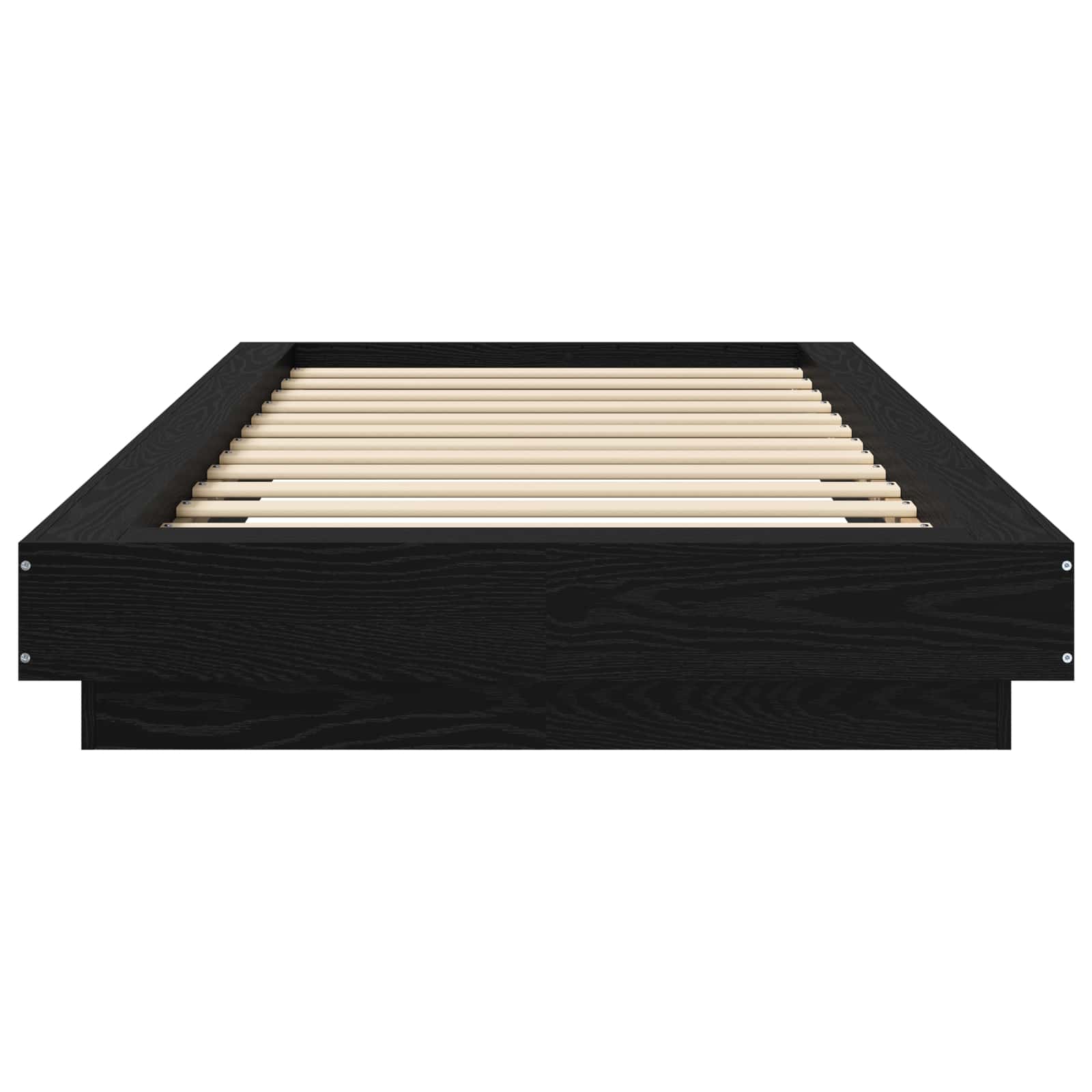 Struttura letto a pavimento Rovere Nero 80 x 210 cm | homemem39