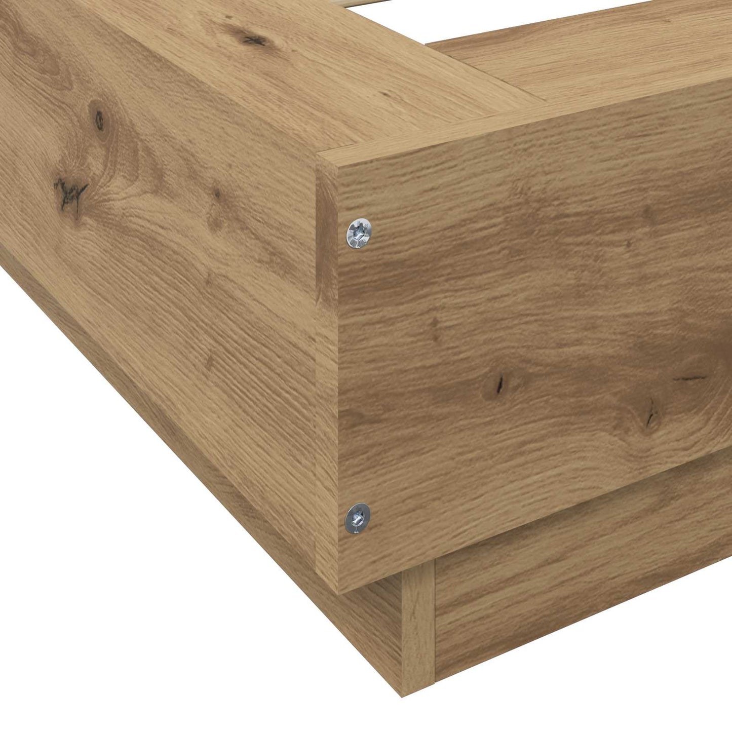 Struttura letto a pavimento Rovere Artigianale 80 x 210 cm | homemem39