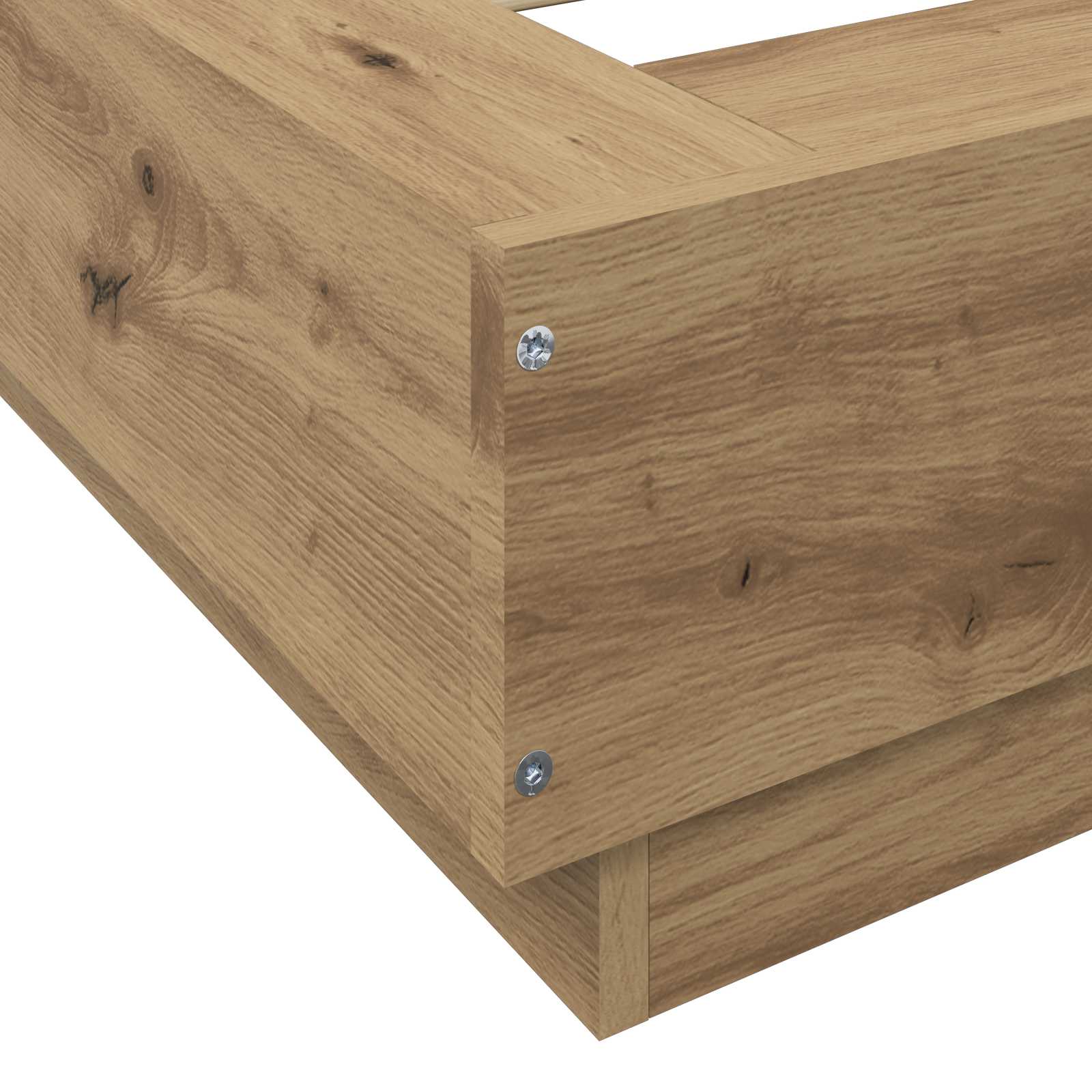 Struttura letto a pavimento Rovere Artigianale 80 x 210 cm | homemem39
