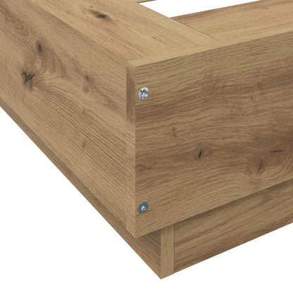 Struttura letto a pavimento Rovere Artigianale 80 x 210 cm | homemem39