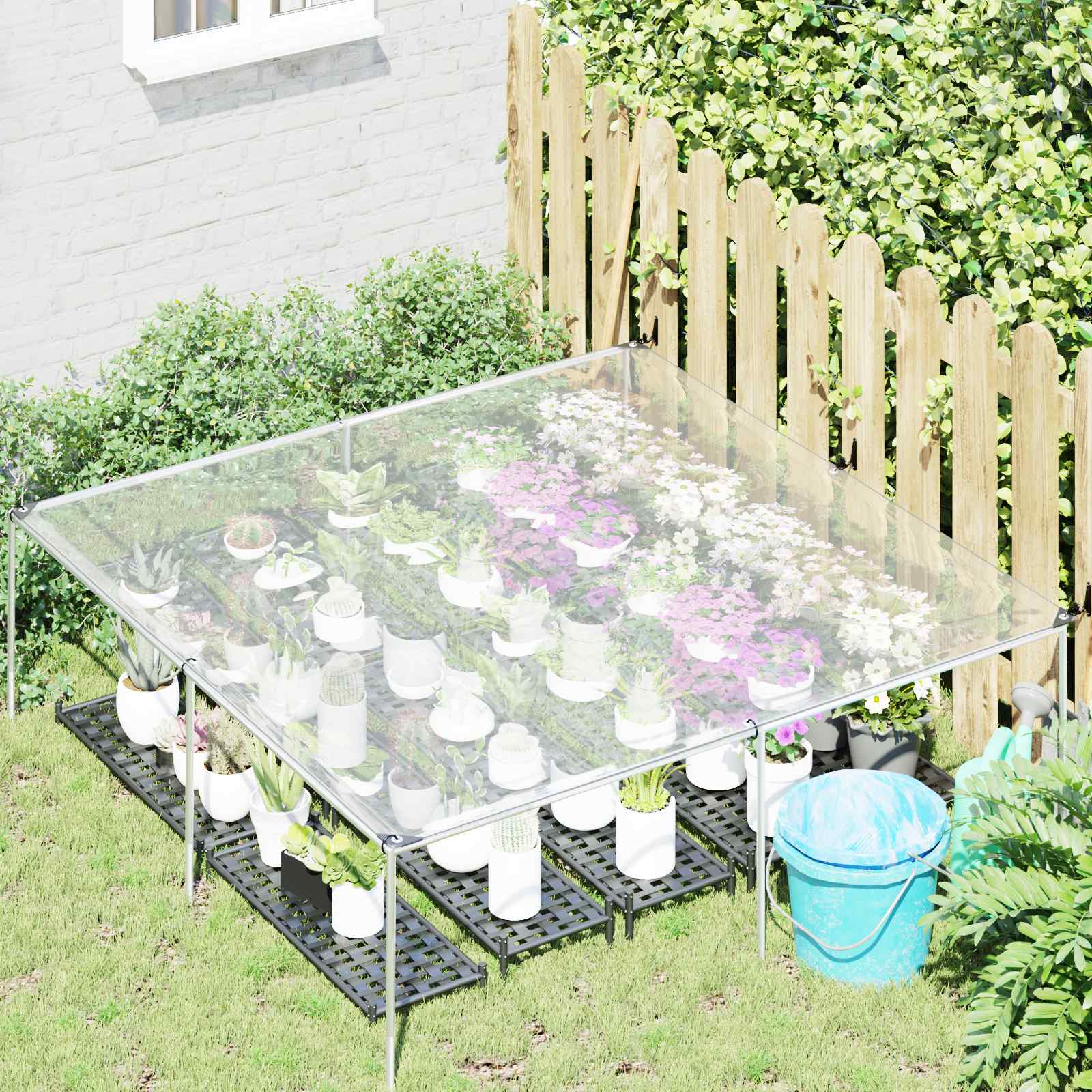 Copertura per Piante Trasparente 2 x 2 m PE | homemem39