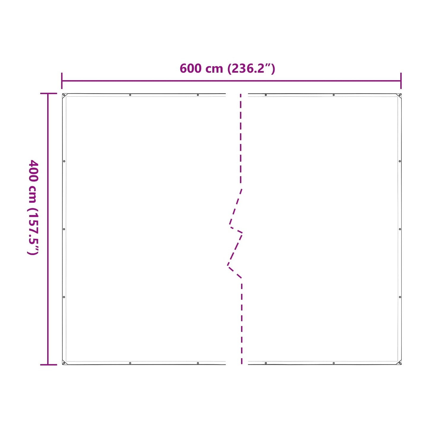 Copertura per Piante Trasparente 4 x 6 m PE | homemem39